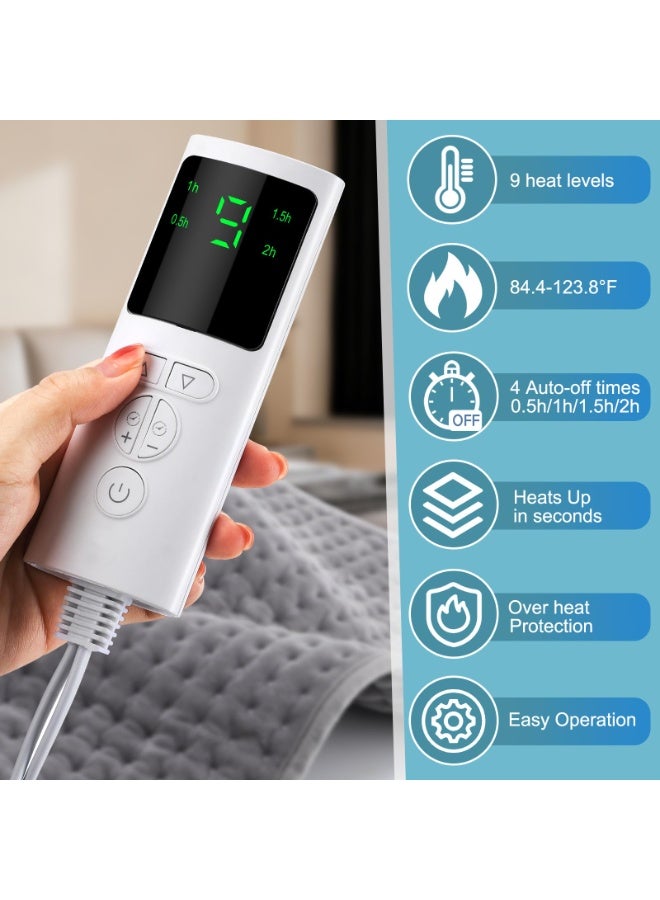 Celeritek Electric Heating Pad Waist Heating Belt Wrap, 9-Temperature, 4 Timer Settings, Adjustable & Extra-Long, Machine Washable, for Back, Abdomen, Shoulder, Knee - Image 2